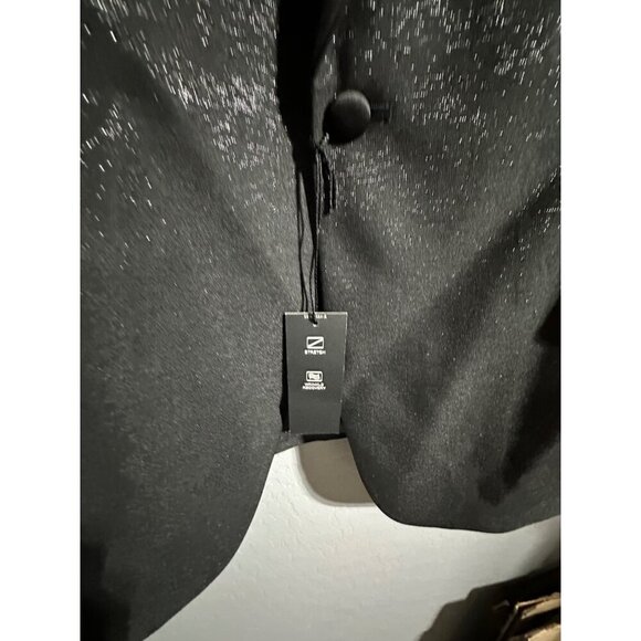 J.Ferrar Suit Blazer Evening Edition Super Slim for men's black shine size 46R - Picture 7 of 11